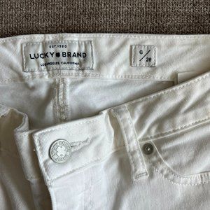 Lucky Brand Jeans White Lolita Crop Size 6